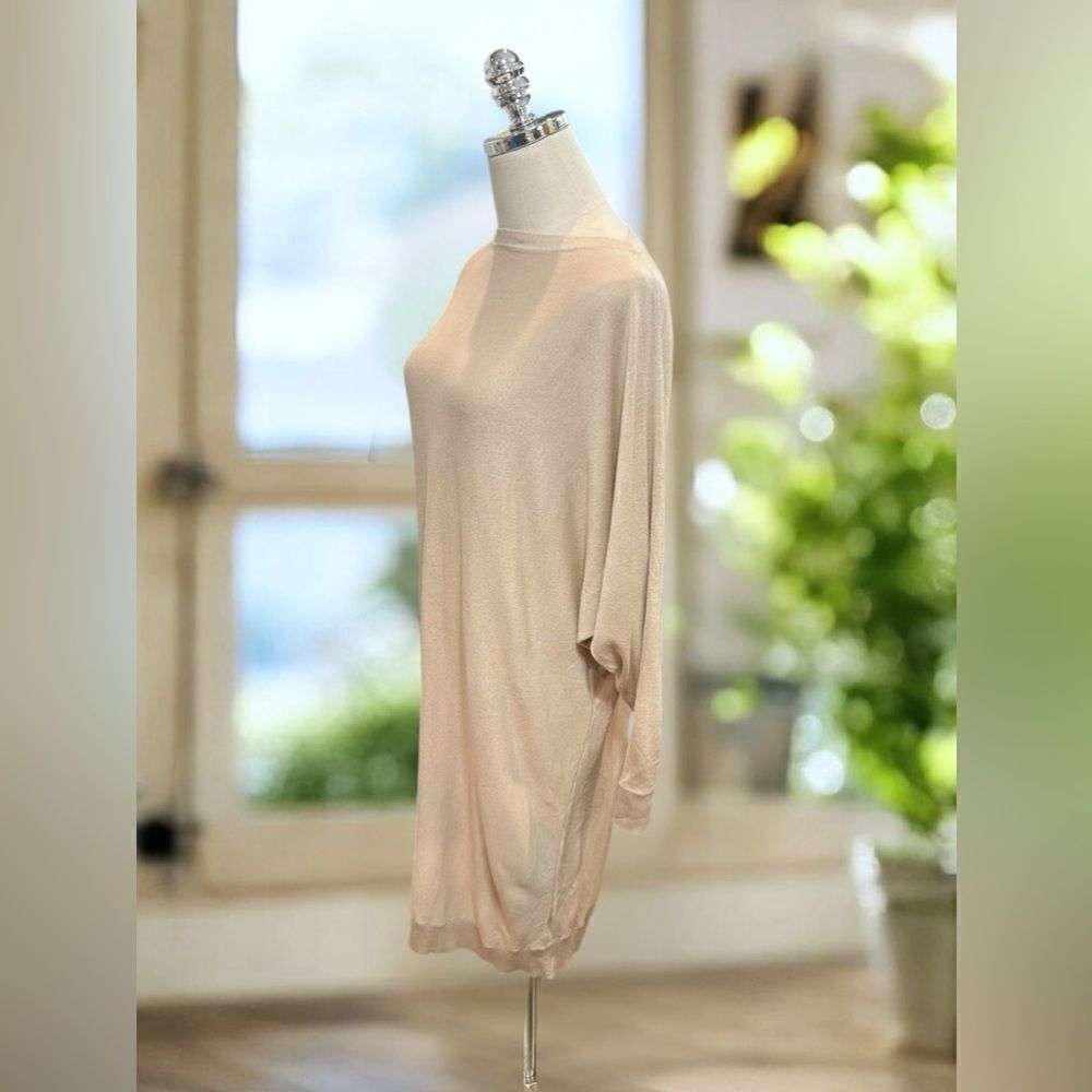 RALPH LAUREN Silk Modal SweaterTunic Dress Size M - Picture 7 of 11